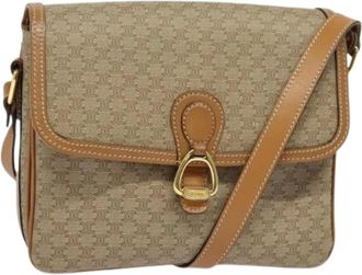 Celine Pre-owned Cross Body Bags, female, Beige, Size: ONE SIZE Pre-owned Vintage Cross Body Bag