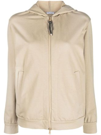 Brunello Cucinelli Felpa con cappuccio Monili - Toni neutri