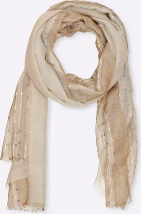 Heine Modeschal HEINE, Damen, sand, Polyester, gemustert, Modet&uuml;cher Modeschal