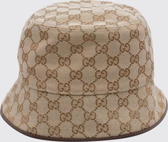 Gucci Cappello bucket in tessuto jacquard con monogramma GG