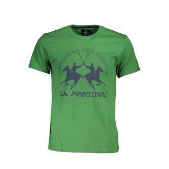 La Martina La Martina Verde Katoenen Heren T-Shirt