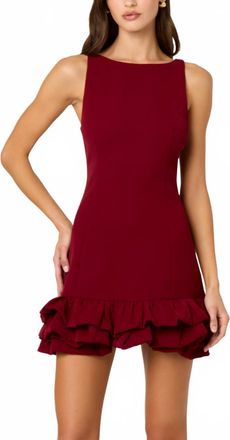 Astr Elexis Dress In Wine