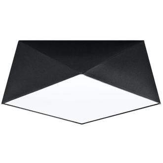 Sollux Lighting L&aacute;mpara de techo negro cloruro de polivinilo alt. 15 cm