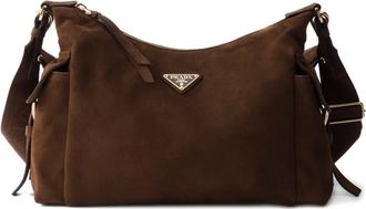 Prada Borsa a spalla Explorer grande - Marrone