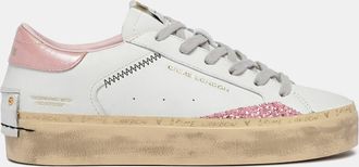 Crime London DISTRESSED PLATFORM PINK BLOSSOM