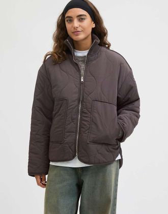 Jack & Jones giacca trapuntata color bracken-Marrone