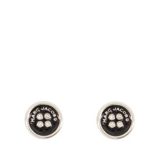 Marc Jacobs Messing Knoop Stud Oorbellen - Dames - Oorbellen - Grijs - ONE Size - Accessoires