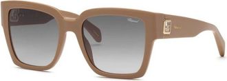 Chopard Sch 406 Zonnebrillen - Dames - Zonnebrillen - Bruin - 55 MM - Accessoires