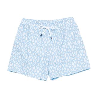 Fedeli Beachwear, male, Blue, Size: XL Madeira Swim Shorts