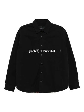 Rassvet logo-print shirt - Black