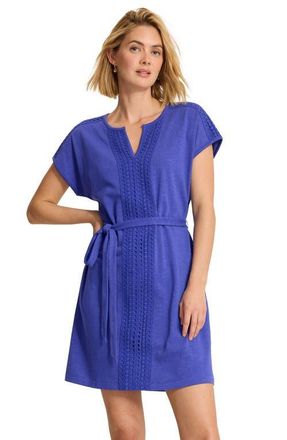 Tommy Bahama Sunset Harbor Eyelet Trim Dress in Bold Blue at Nordstrom, Size X-Large