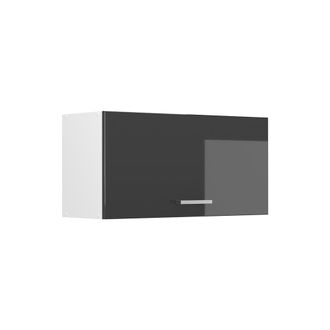 Vicco Armario Colgante R-line, Antracita Alto Brillo/blanco, 80 Cm Plano, Vicco
