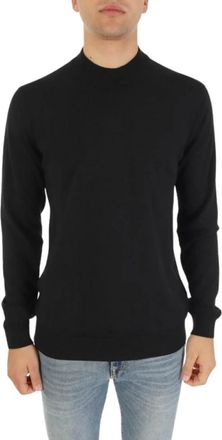 HUGO BOSS San Matteo Rollneck Sweater - Heren - Coltruien - Zwart - 2XL - Wol - Truien & Vesten