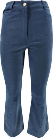 D.exterior Brede broek - Dames - Wijde Broeken - Blauw - S - Broeken