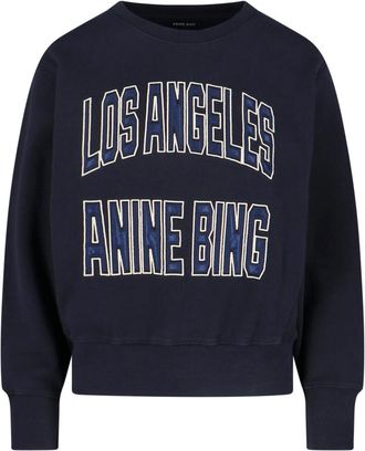 Anine Bing Harry Logo Sweatshirt - Black