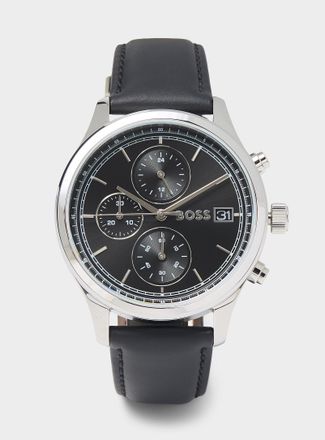 BOSS Mens Black chronograph watch