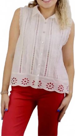 Dylan Malia Sleeveless Blouse In Cream