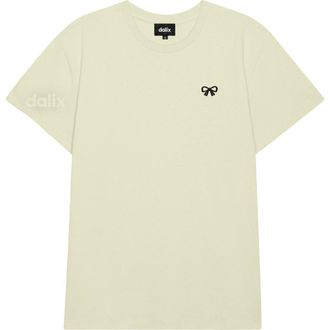 Dalix Womens Bow Lightweight Everyday Tee in Chartreuse at Nordstrom, Size Xx-Large