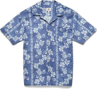 Surfside Supply Co. Mariner Camp Collar Shirt in Hawaii Blue at Nordstrom, Size Xx-Large S