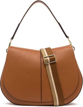 Gianni Chiarini Helena Ronde Tas - Dames - Schoudertassen - Bruin - ONE Size - Leer - Tassen