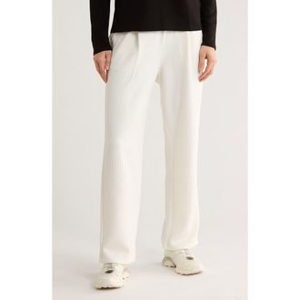 NYDJ Ribbed Scuba Straight Leg Pants in Heather Seaside Sand at Nordstrom Rack, Size X-Small