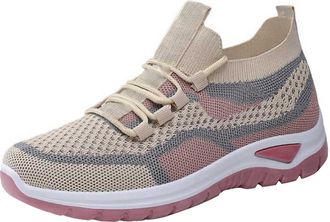 Generic Slip on Walking Trainers for Women Womens Platform Arch Support Sneakers New Mesh Breathable Sports Shoes Casual Soft Comfortable Running Shoes Sports