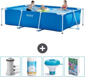 Intex Piscina Con Estructura Rectangular - 300x200x75 Cm - 7-piezas Scb120