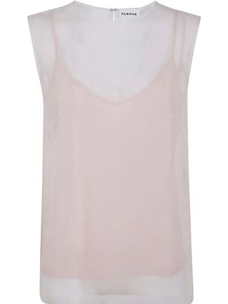 P.A.R.O.S.H. semi-sheer T-shirt - Neutrals
