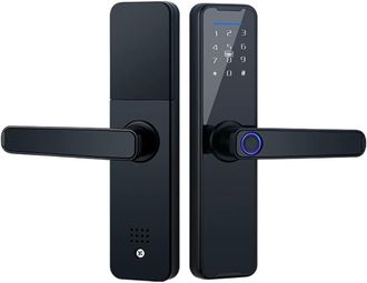 OEM Cerradura De Puerta Inteligente Con Huella Dactilar Tuya, Cerradura De Puerta Inteligente De Aleaci&oacute;n De Aluminio, Desbloqueo Con Huella Dactilar/tarj
