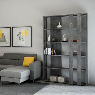 Itamoby Librer&iacute;a Moderna Gris De Pared Sal&oacute;n Oficina Kato B Small Concrete