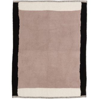 Barefoot Dreams CozyChic Colorblock Throw Blanket in Taupe Multi at Nordstrom