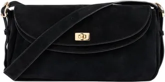 Sandro LE MAMBO suede bag in Black at Nordstrom, Size Medium