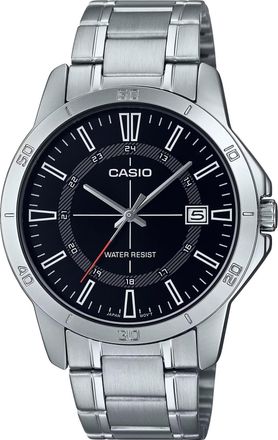 Casio Mens Black Dial Stainless Steel Bracelet Watch - Casio MTP-V004D-1CUDF