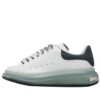 Alexander McQueen (WMNS) Alexander McQueen Transparent Sole Oversized Sneakers White Green 666893WHXMA9995