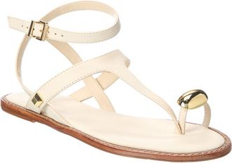 Schutz Schutz Elysa Leather Flat Sandal