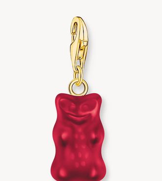 Thomas Sabo Charm in argento sterling 925 placcato oro giallo 18 k con pendente