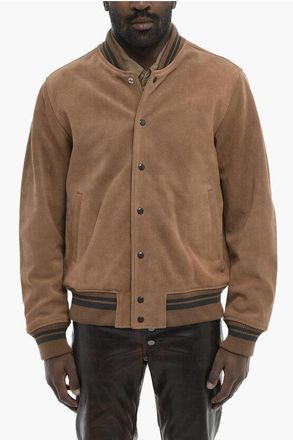 Diesel Suede Bomber J-BULC-COW-OUT With Embossed Logo size 46