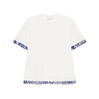 Maliparmi T-Shirts, female, White, Size: XL Botanicals Print T-Shirt