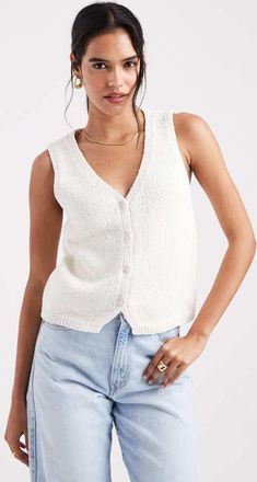 Levi's Canotta in boucl&eacute; &eacute;cru-Bianco