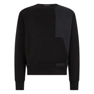 Herno Sweatshirts, male, Black, Size: 3XL Black hoodie with pockets, versatile and minimal