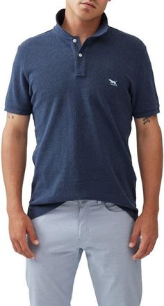 Rodd & Gunn Gunn Piqu&eacute; Sports Fit Cotton Polo in Adriatic at Nordstrom, Size Xxx-Large