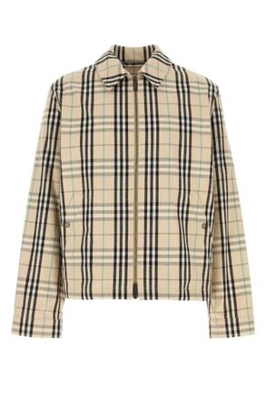 Burberry Beige Vintage Check Cotton Jacket