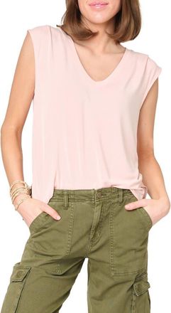 Gibsonlook V-Neck T-shirt in Blush at Nordstrom, Size Xx-Small