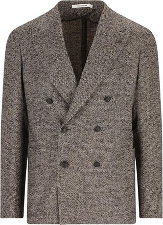 Tagliatore double-breasted jacket - Grey