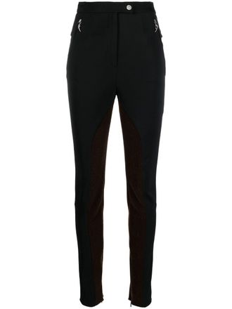 Roberto Cavalli Jeans skinny a vita alta - Nero