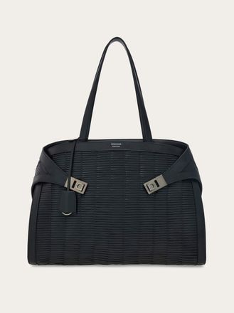 Ferragamo Uomo Borsa a spalla Hug Nero