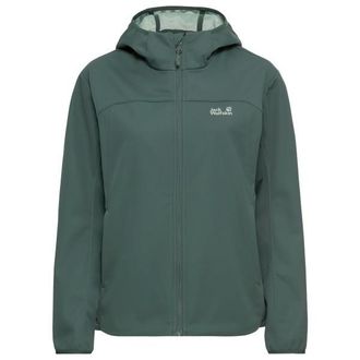Jack Wolfskin Windhain 2 Hoody Softshelljacke f&uuml;r Damen | oliv