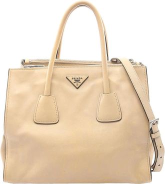 Prada Pre-owned Prada City Calf Double Zip Satchel Ladies 93X2M1Q71JQH46V8