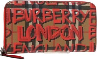 Burberry Pre-owned Leather Wallet - Dames - Vintage Accessoires - Veelkleurig - ONE Size - Leer - Vintage