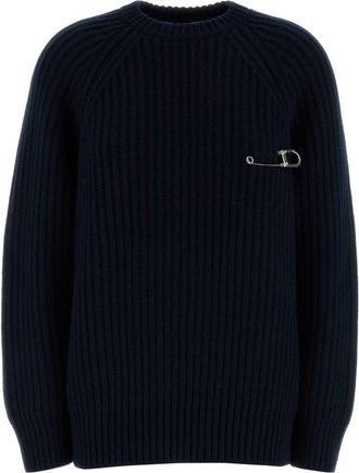 Prada Dark Blue Wool Blend Sweater